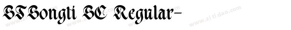 STSongti SC Regular字体转换